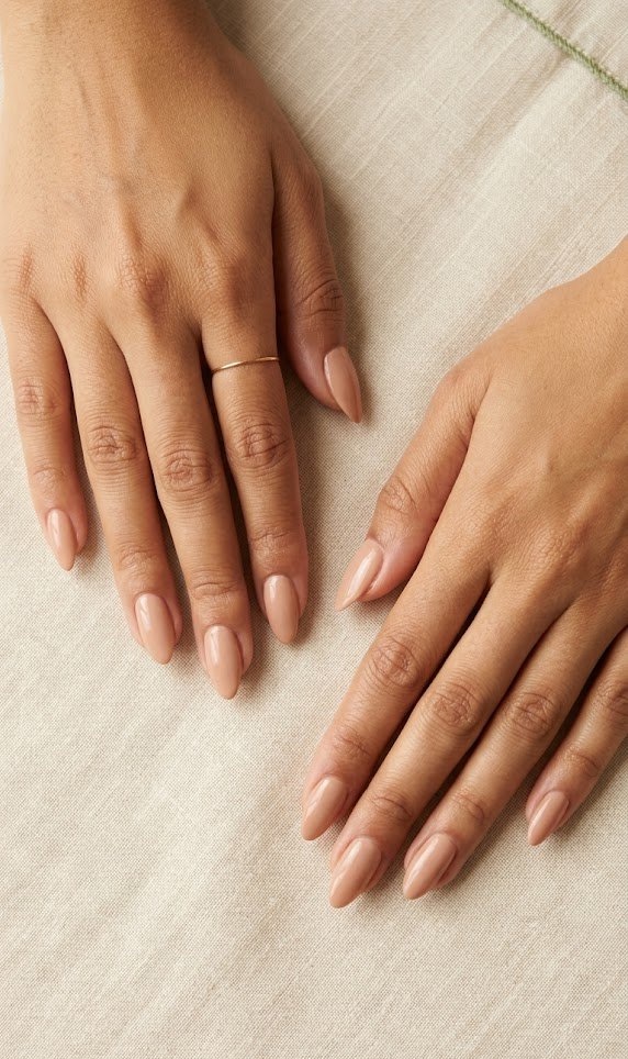 Gel nail extensions and manicure work at Based Aesthetics, Kilpauk, Chennai